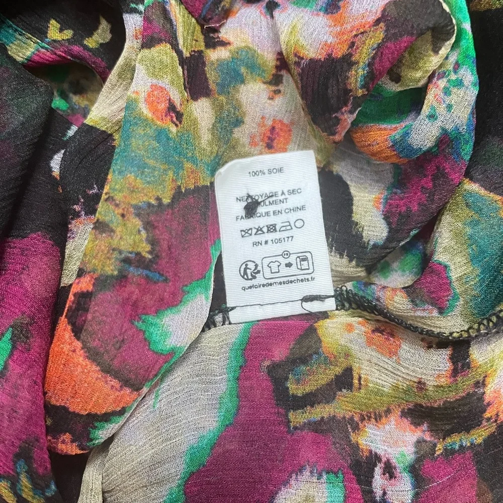 Ulla Johnson Andi Ruffled Floral Blouse Size 4 - Picture 6 of 6